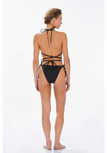 Kadın Siyah Üçgen Bikini C6t2n7o3 001