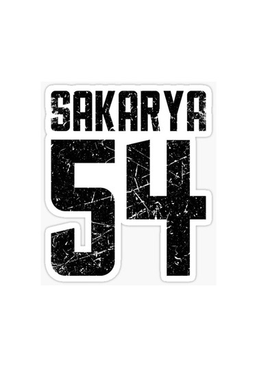 54 SAKARYA Sticker Yapıştırma Oto Etiket 17cm