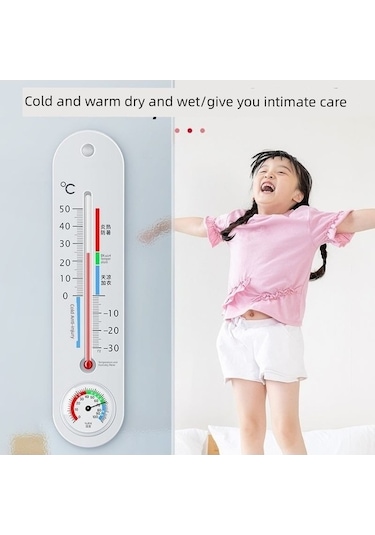 Trendooze Gümüş Askılı İç Ortam Termometre-higrometre 9013 - Özel Hediye İçin