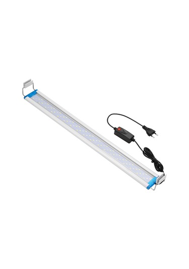 Kosona 18cm Akvaryum Led Işığı, Mavi-beyaz-kırmızı Üç Renk Değişimi, Su Bitkileri Için, Avrupa Standartı, 8w Soğuk Işık