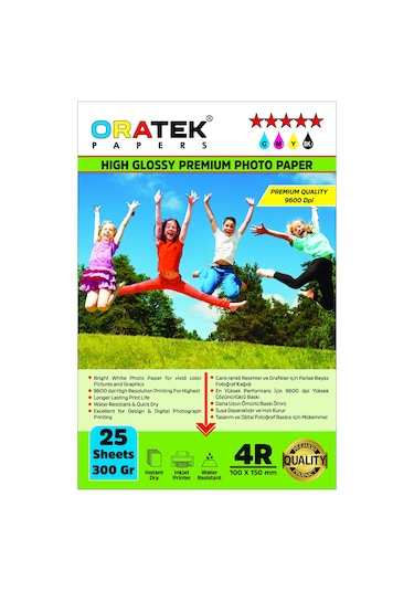 Epson T664/6641 Et3600 Evertday Premium Parlak 10 x 15 CM Fotoğraf Kağıdı 300 G 25 Adet