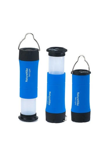 Naturehike 3ın1 Multifonksiyonel Led Kamp Lambası Mavi Çok Renkli