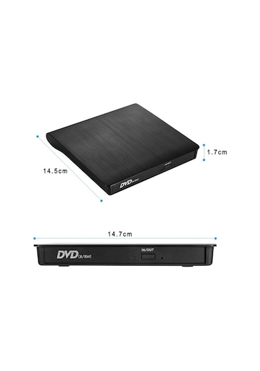 Harici USB 3.0 DVD - RW Writer CD DVD Yazıcı Okuyucu Optik Sürücü