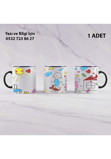 Anaokulu Öğretmeni Öğretmenler Günü İçin Kişiye Özel İsim Baskılı Kupa Bardak Öğretmene Hediyelik Siyah