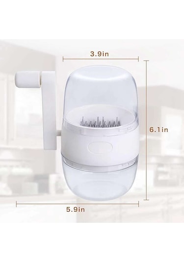 Fındık Doğrayıcı Öğütücü El Kranklı Fındık Ceviz Pekan, Mutfak Çoklu Doğrayıcı Rende Üst Malzeme Yapmak İçin Beyaz