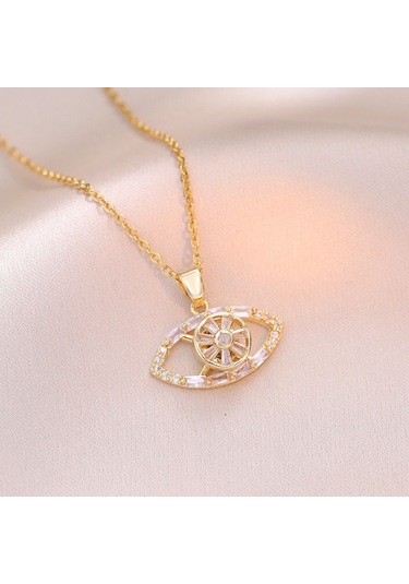 Bayan Kolye: Moda Estetiği Titanyum Çelik Kolye No.273 Çok REnkli