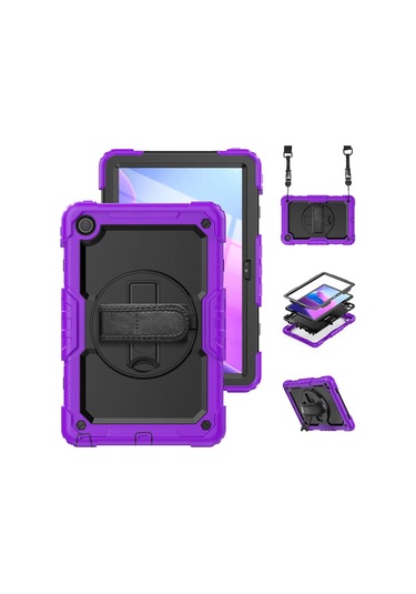 Butu Lenovo Uyumlu Tab M10 Plus 3. Nesil / Xiaoxin Pad 2022 10.6 İnç 125fu / 128fu Sili Koruyucu Kılıf Omuz Tablet Kılıfı 47664559