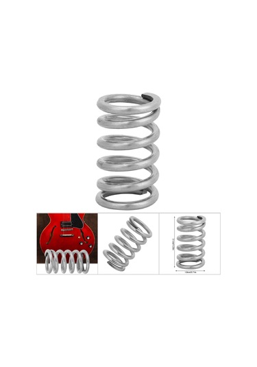 Hfambition Bigsby Serisi Elektro Gitar Tremolo Köprüsü İçin Dayanıklı Metal Yay - Aksesuar Gümüş