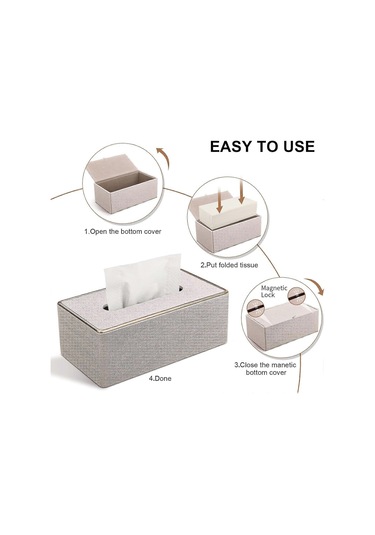 Mendil Kutusu Kapağı, Deri Mendil Kutusu Tutucu, Kleenex Ve Peçete İçin Dikdörtgen Mendil Kutusu Kapakları
