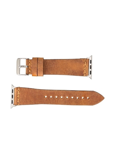 Bouletta Watch Uyumlu Deri Kordon 38-40-41Mm G19-Ba7 Taba