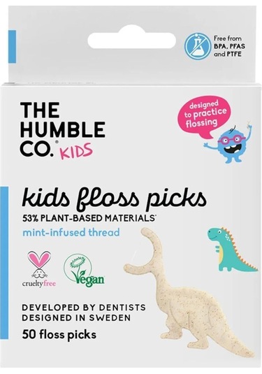 Humble Brush Kids Gloss Picks Kürdanlı Diş İpi 50 Adet