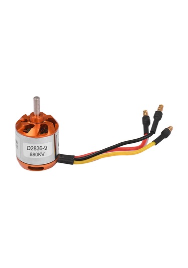 Kosona D2836-9 880kv Bakır Rengi Sabit Kanat Uçak Modelleri İçin Brushless Motor