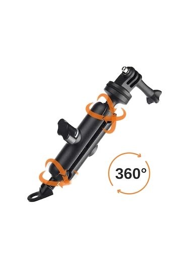 Fimtech Motosiklet Aynaya Monte Ayarlanabilir Aksiyon Kamera Tutucu Aparat