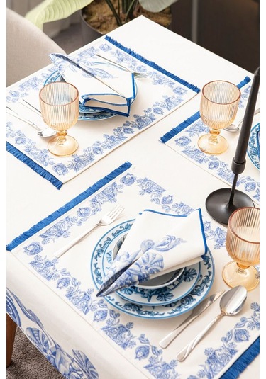 Azure Blue, Premium Seri Sunum Peçetesi, Duck Keten Kumaş 40x40cm 483707