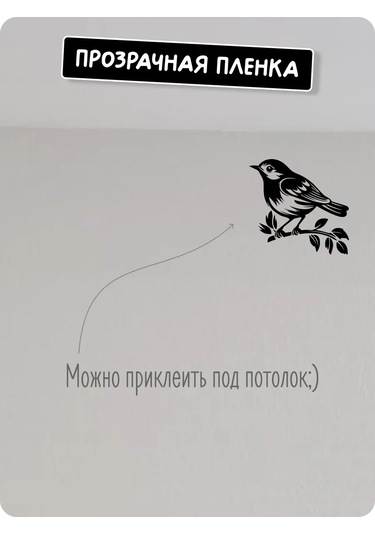 Stadi İç Mekan Etiketi Kuş 223070502 Siyah