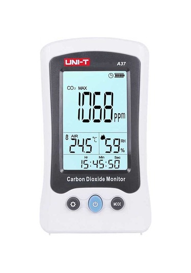 Unı-t A37 Karbondioksit Co2 Sıcaklık ve Nem Ölçer Higrometre