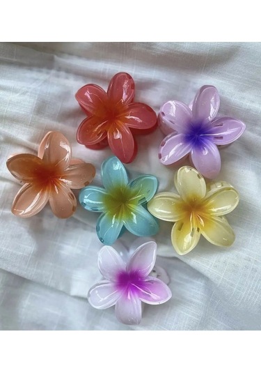 6 Adet Lotus Toka Renkli Kırılmaz Çok Renkli
