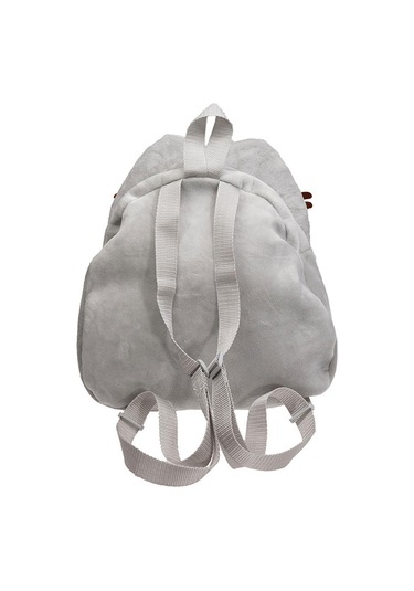 Suntek Sevimli Karikatür Peluş Sırt Çantası Moda Kadın Gri