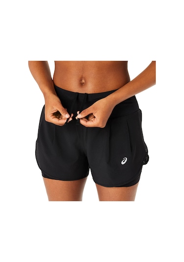 Asics Road 2-n-1 3.5ın Short Kadın Black Şort 2012c975-001 Siyah