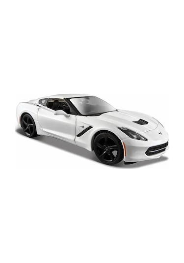 Corvette C7 1:24 Maket Metal Araba Beyaz Birebir