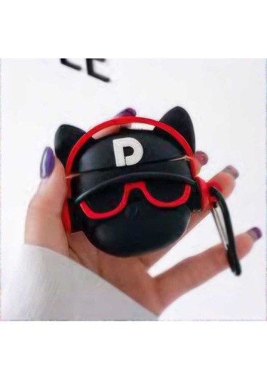 İphone 1/2. Nesil Uyumlu Koruyucu Bluetooth Kulaklık Kılıfı Figürlü Gözcü Airpods 1/2. Nesil