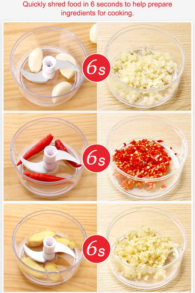 Youmex Manuel Sarımsak Dilimleyici, Ev Kullanıma Çok Fonksiyonlu Sebze Kesici, Baharat Ezici, 170ml Kapasite, Paslanmaz Çelik İç, 9x7cm Küçük Boyut Çok Renkli