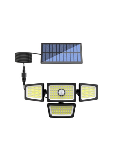 L6380-2 Güneş Enerjili Dış Mekan Işıkları Su Geçirmez Ev Bahçe Siyah Diğer