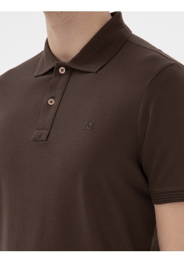 Pierre Cardin Erkek Kahverengi Tişört Basic 50302561-vr029 Kahverengi