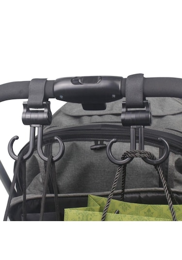 Buffer 2li Bebek Arabasına Uyumlu Cırtlı Eşya Taşıma Aparatı