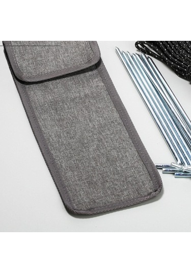 Suntek Kamp Çivi Çantası Yeniden Kullanılabilir 12cmx32cm-gri Gri