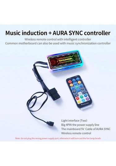 Didadodo 12cm Rgb Pc Soğutma Fanı - 1200 Rpm, Aura Sync Optimizasyonlu Kontrollü, Beyaz, Yüksek Performans Beyaz