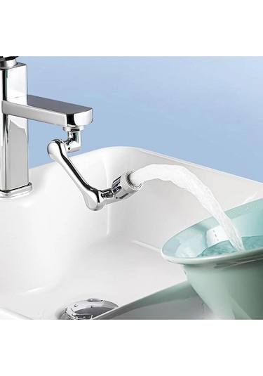 Su Tasarruflu 1080 Dönerli Batarya Musluk Çeşme Başlığı Tasarruflu Hareketli Musluk Ucu Başlığı