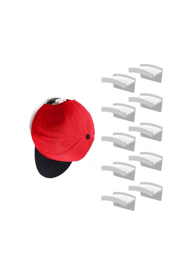 Moveevo 10 Adet Beyaz Duvar Şapka Kancağı - Pp Malzeme, Çift Taraflı Yapıştırıcı, Kolay Kurulum, Şapka Şekli Koruma, Anahtar-atkı Depolama Diğer Moveevo 10 Adet Beyaz Duvar Şapka Kancağı - Pp Malzeme, Çift Taraflı Yapıştırıcı, Kolay Kurulum, Şapka Şekli Koruma, Anahtar-atkı Depolama Diğer