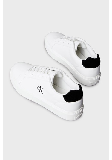 Calvin Klein Erkek Ayakkabı Ym0ym01435 01w Beyaz-siyah Beyaz-siyah