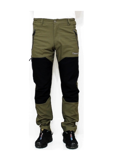 Mudwill Alpin Likralı Erkek Outdoor Pantolon Haki-Siyah Haki