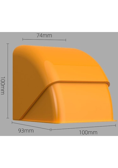 Homyl Banyo Priz Kutusu 86 Tip Seyahat Aksesuarları Toz Turuncu