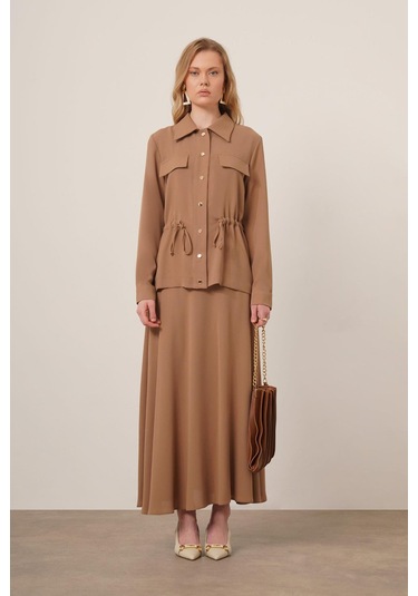 Ftz Women Kadın Melise Crep Takım Vizon 31172 Vizon