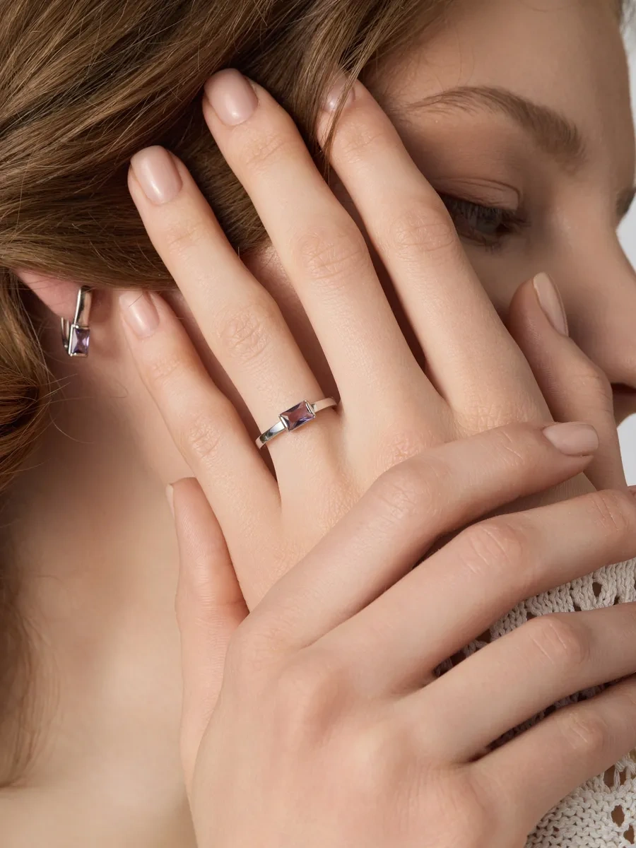 Lepta 925 Ayar Gümüş Kuvars Yüzük 394320902 Gri