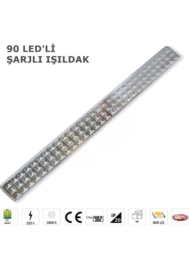 Şarj Edilebilir 90 Ledli Işıldak Cata Tuna 9w Acil Durum Lambası