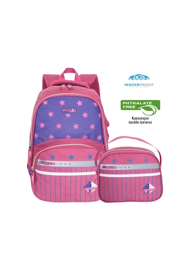 Kidessa 1044 Anatomik İlkokul Çantası - NKT01044-Pembe Mor-TEK EB