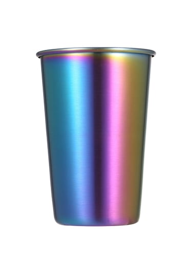 Jeemson 304 Paslanmaz Çelik 500ml İçecek Bardağı - Kırılmaya Dayanıklı Tek Katmanlı Kahve Bardak, Renkli Seçenekler Diğer