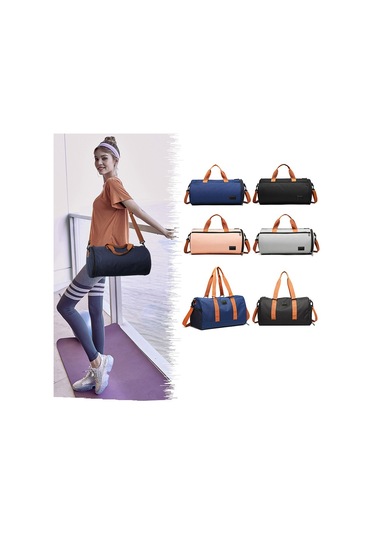 Sones Büyük Kapasiteli Kuru Ve Islak Ayırma Su Geçirmez Spor Çantası Elde Taşınabilir Günlük Yoga Çantası, Renk: 9920 Mavi