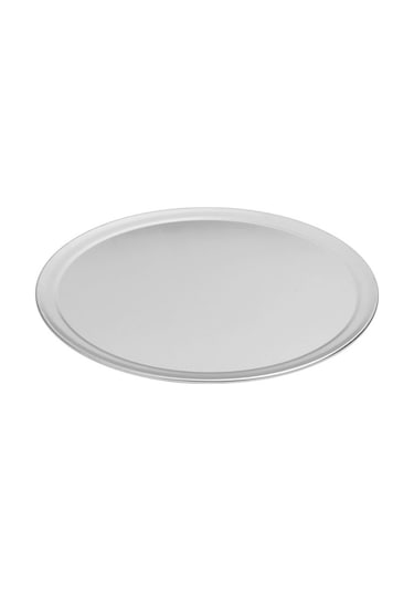 10 İnç Genişliğinde Kenarlı Alüminyum Pizza Tepsisi Gümüş
