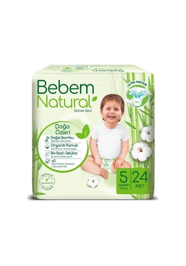 5 Beden Jumbo Bebek Bezi 1 X 24 Adet