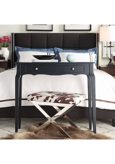 Wooding 100 Cm Çekmeceli Masif Siyah Lake Bonamy Dresuar Siyah