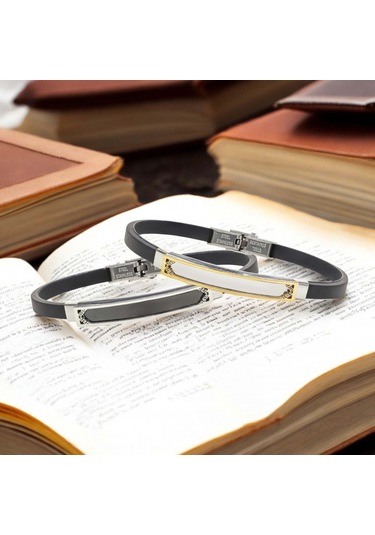 Fm İsim Yazılabilir Kişiselleştirilebilir Çelik Bileklik 3183scb024 Siyah