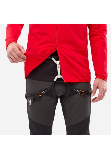 Millet Fusıon Xcs H Erkek Kapşonlu Polar Ceket Tam Fermuarlı Mıv9394 0335 Kırmızı