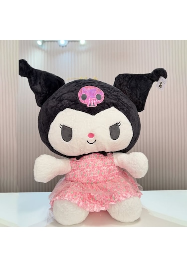 Karikatür Peluş Kuromi Sanrio Cool Peluş Oyuncak Açık Pembe - Siyah