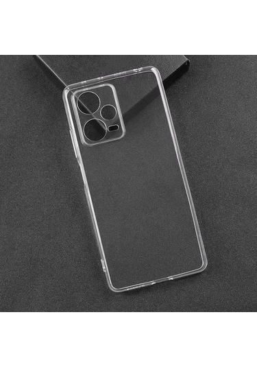 Prolysus Xiaomi Poco X5 Pro Kılıf Kamera Korumalı Şeffaf Yumuşak Silikon Kılıf