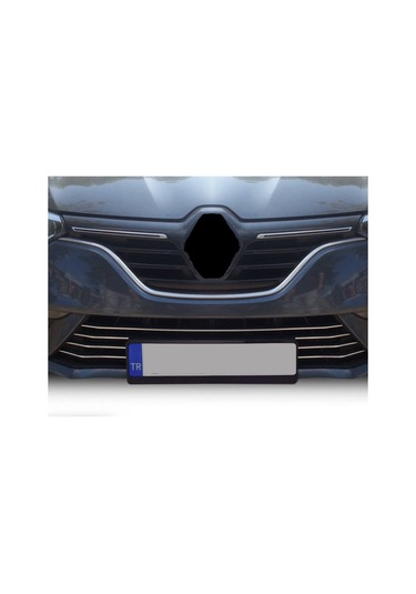 Ön Tampon Çıtası Krom Üst Kalite 7 Parça Megane-4 Hb 5d 2016 Ve Sonrası Modeller İçin